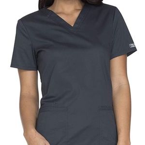 Women's Workwear Core Stretch Scrub V-Neck Top, M